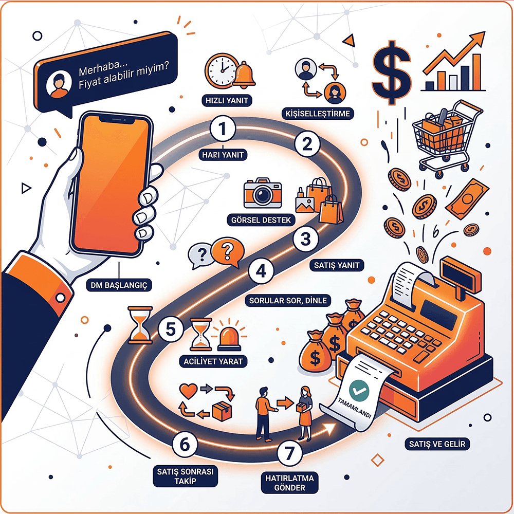 Instagram DM'den Satışa: Sosyal Medya Mesajlarını Gelire Dönüştürmenin 7 Yolu