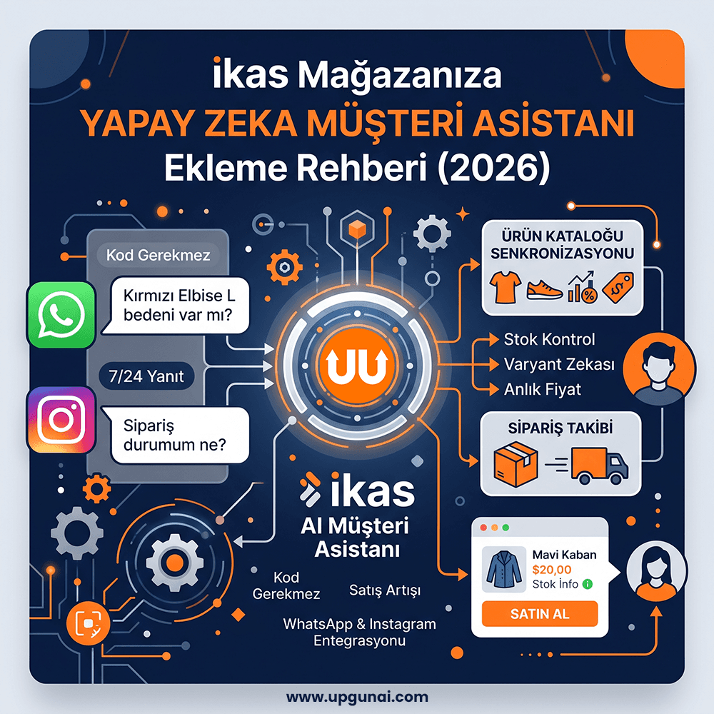 ikas Mağazanıza Yapay Zeka Müşteri Asistanı Nasıl Eklenir? (2026 Rehberi)