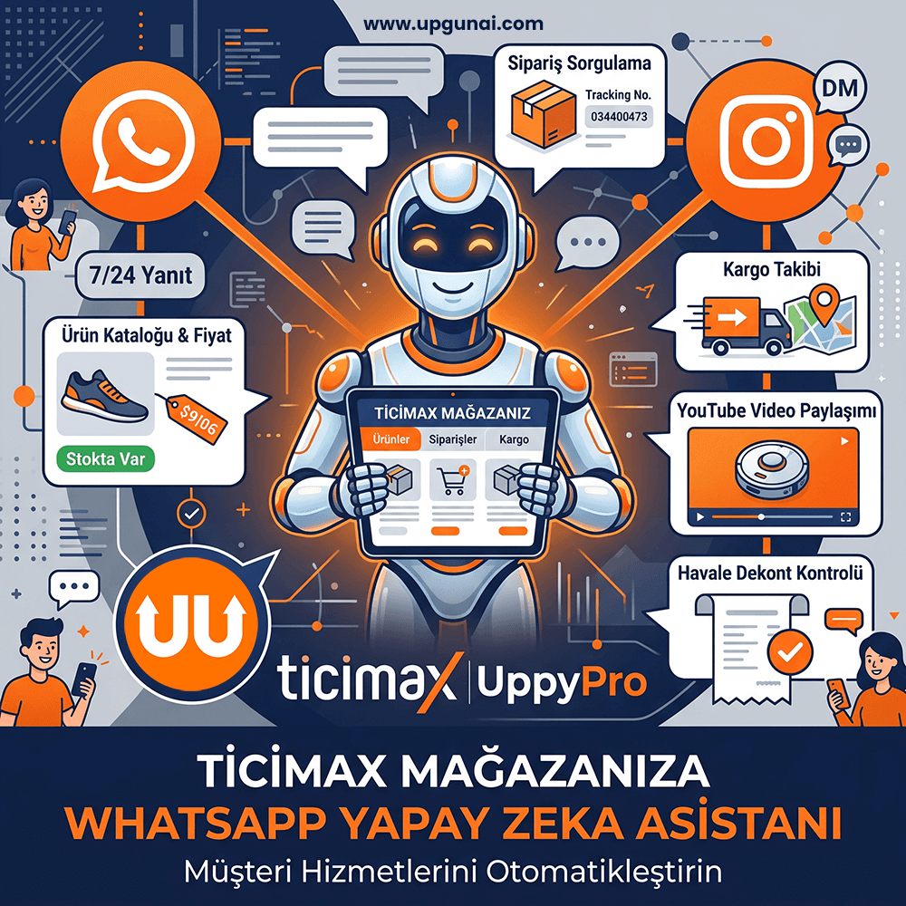 Ticimax Mağazanıza WhatsApp Yapay Zeka Asistanı: Müşteri Hizmetlerini Otomatikleştirin