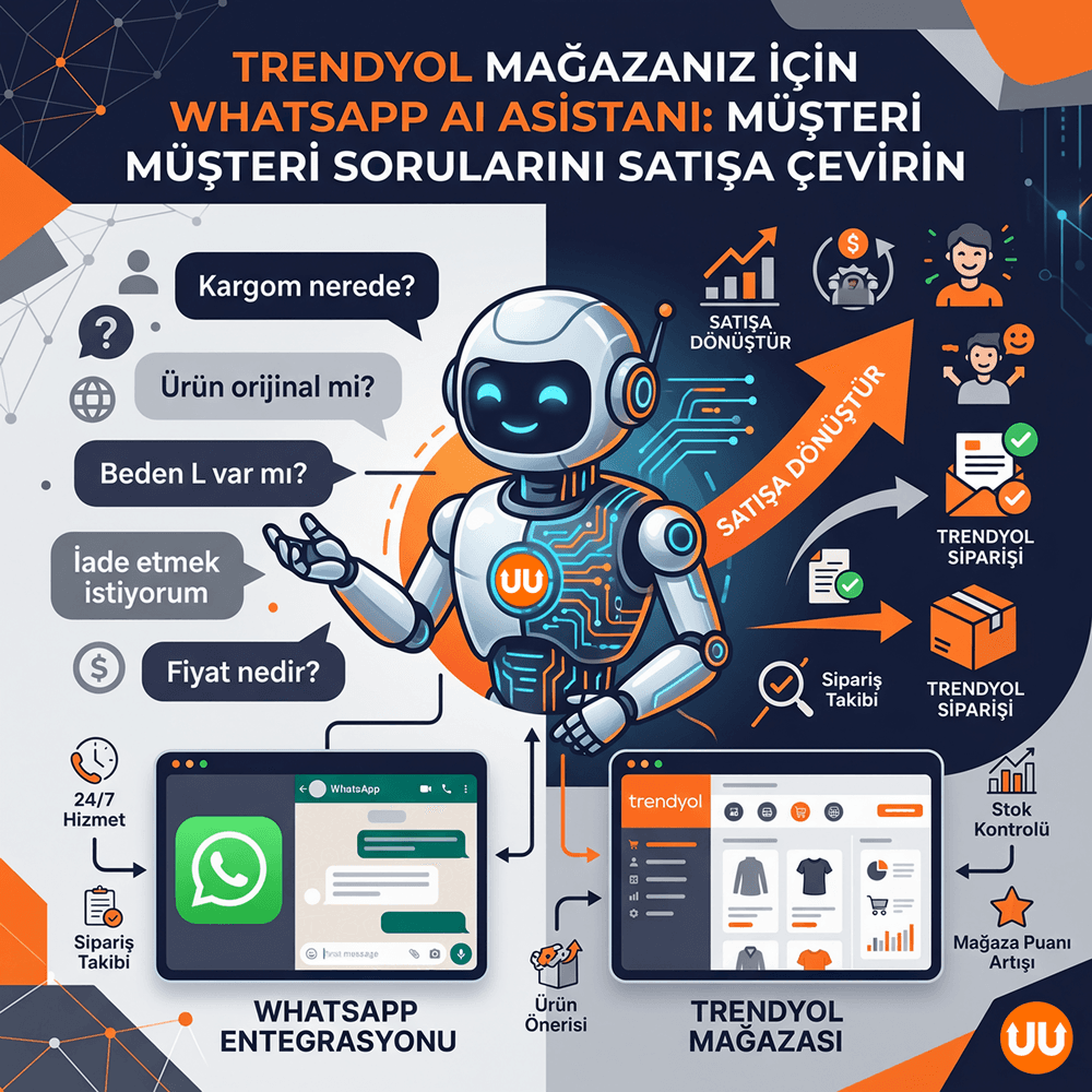Trendyol Mağazanız İçin WhatsApp Yapay Zeka Asistanı: Müşteri Sorularını Satışa Çevirin