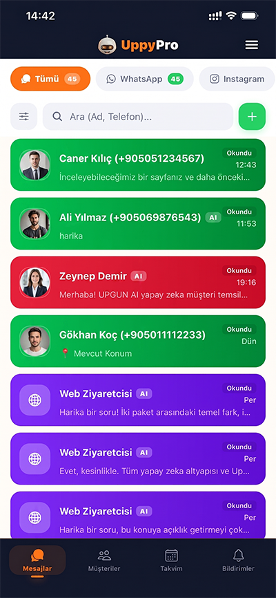 UppyPro Mobil Uygulama Ekran 2